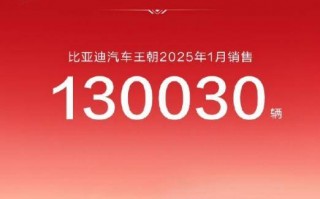 中国销冠，比亚迪1月销量超30 万台，出口量飙升83.4%